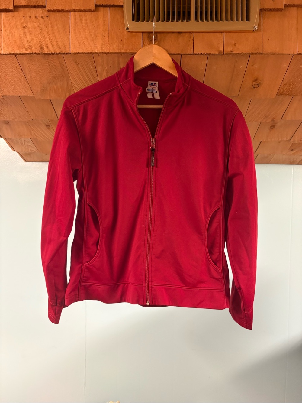 Women’s Red Zip-Front Jacket - Russell Athletic